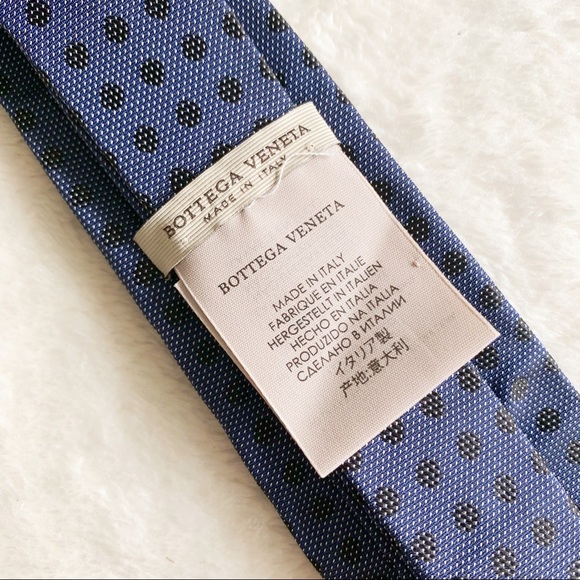 NWT Authentic Bottega Veneta Silk Ties Polka Dots - Picture 3 of 7